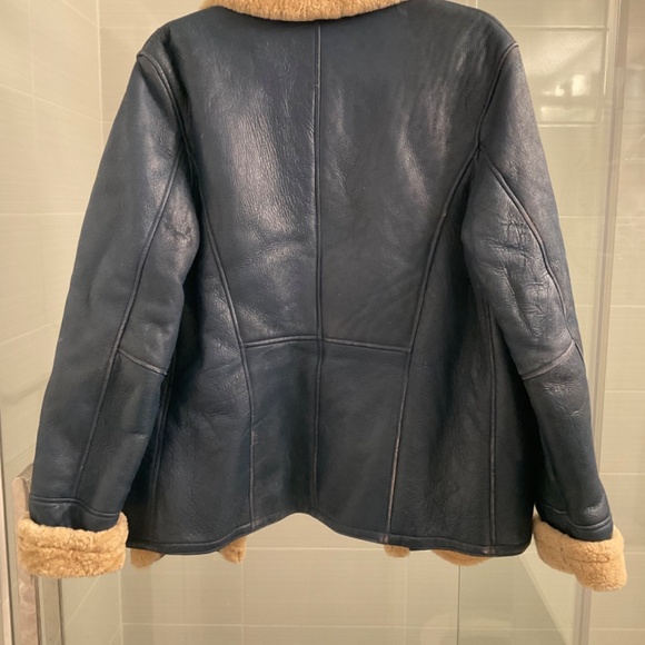 Vintage Authentic Leather Shearling Coat - Picture 3 of 16